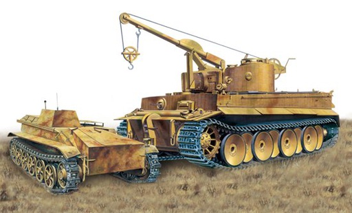 [ DRA6865 ] bergepanzer tiger w/Borgward IV