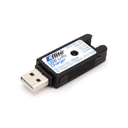 [ EFLC1008 ] 1S USB Li-Po Charger, 350mA: nano QX 