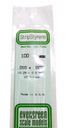 [ EG100 ] Evergreen styrene strip 0.25x0.5 x 350 mm (10st.)