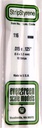 [ EG116 ] Evergreen styrene strip 0.38x3.2x350 mm (10s.)