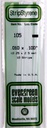 [ EG105 ] Evergreen styrene strip 0.25x2.5x350mm (10st.)