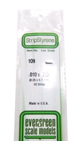 [ EG109 ] Evergreen styrene strip 0.25x6.3x350mm (10s.)