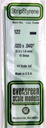 [ EG122 ] Evergreen styrene strip 0.5 x1.0 x 350 mm (10s.)