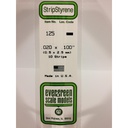 [ EG125 ] Evergreen styrene strip 0.5x2.5x350mm (10s.)