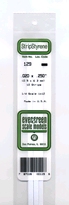 [ EG129 ] Evergreen styrene strip 0.5x6.3x350 mm (10s.)