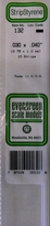 [ EG132 ] Evergreen styrene strip 0.75x1mmx350mm (10s.)