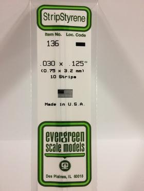 [ EG136 ] Evergreen EG Band 0.75x3.2  mm (10s.)   [N 6]