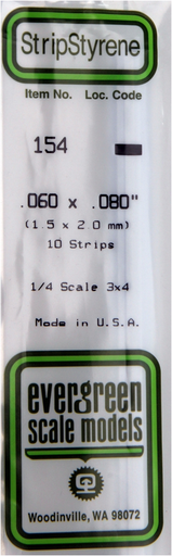 [ EG154 ] Evergreen EG Band 1.5 x2    mm (10s.)   [P 2]