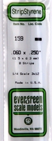 [ EG159 ] Evergreen styrene strip 1.5x6.3x350 mm ( 8s.)