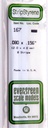 [ EG167 ] Evergreen styrene strip 2x4x350 mm ( 8s.)