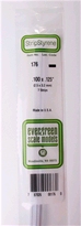 [ EG176 ] Evergreen styrene strip 2.5x3.2x350 mm ( 7s.)