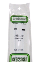 [ EG178 ] Evergreen styrene strip 2.5 x4.8 x 350 mm ( 7s.)