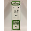 [ EG213 ] Evergreen styrene rond vol 2.5mm x 350mm (5st.)      