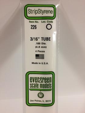 [ EG226 ] Evergreen styrene Buis  4.75 mm x 350 mm (4st.)