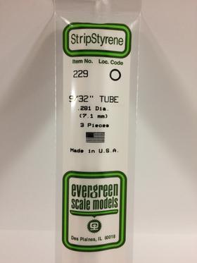 [ EG229 ] Evergreen styrene buis  7.1x350mm  (3st.)