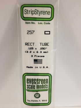 [ EG257 ] Evergreen styrene rechthoekige buis 3.2x6.3x360mm(2s.)
