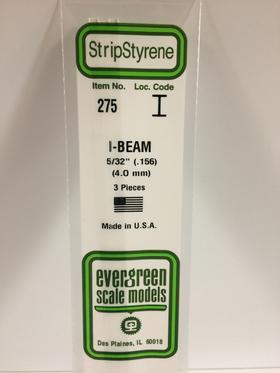 [ EG275 ] Evergreen styrene  'H' Profiel 4 mm (3s.)