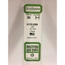 [ EG283 ] Evergreen styrene 'H' Profiel 2.5mmx350mm (4s.)