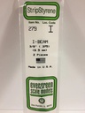 [ EG279 ] Evergreen styrene 'H' Profiel 9.5 mm (2s.)