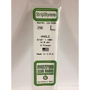 [ EG296 ] Evergreen styrene 'L' Profiel 4.8mmx350mm  (3s.)