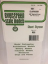 [ EG4081 ] Evergreen styrene clapboard  spatie 2.0mm 150x300mm 1st