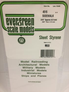 [ EG4515 ] Evergreen vierkanten 4.8 mm 1.0x150x300mm 1st