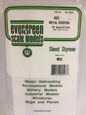 [ EG4523 ] Evergreen metal roofing 9.5 mm spacing 1.0x150x300mm 1st