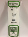 [ EG766 ] Evergreen styrene T profiel 3,6x3,6mmx350mm 3pcs