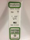 [ EG765 ] Evergreen styrene T profiel 3,1x3,1x300mm 3pc