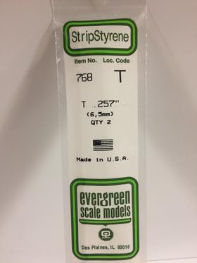 [ EG768 ] Evergreen EG T Shape 6,5 x 6,5 mm (2,2) (2p.)