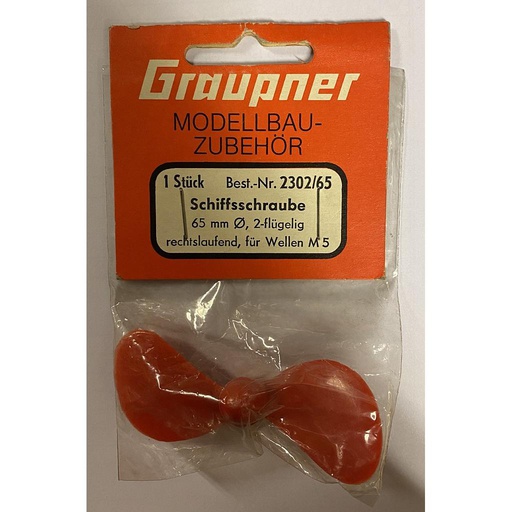 [ G2302.65 ] Graupner Boot Schroef/Propeller Rechts 65mm/M5