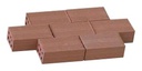 [ A21001 ] Aedes rode baksteen 10x30mm schaal 1/10 100st