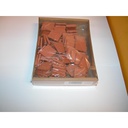 [ A21021 ] Aedes rode tegel 24x24mm 3 mm dik schaal 1/10 100st