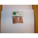 [ A2106 ] Aedes natuursteen daknokken rood 25x9x50mm  25st  1/10