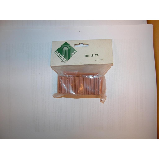 [ A2120 ] Aedes vlaamse rode dakpannen schaal 10x30x30mm 1/10 25st