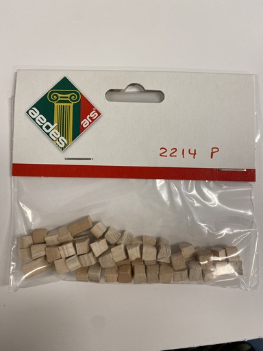 [ A2214P ] Aedes natuursteen rode speciale vorm 5x6x6mm   1/72   1/87   50st