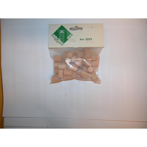 [ A2222 ] Aedes natuursteen cilinder diam11mm & 15mm hoog  50st