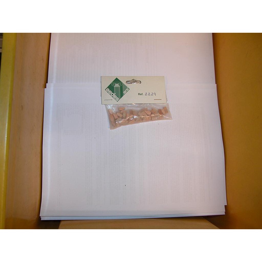 [ A2229 ] Aedes natuursteen speciale vorm 5x5x10mm 50st