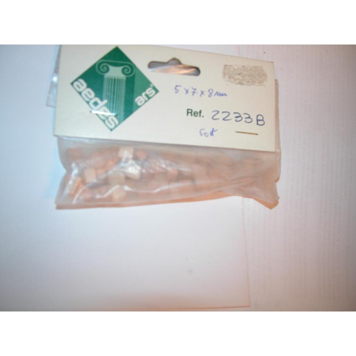 [ A2233B ] Aedes natuursteen speciale vorm 5x7x8mm   50st