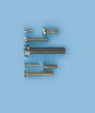 [ G5883.10 ] Senkkopfschraube Messing vernickelt M3x10