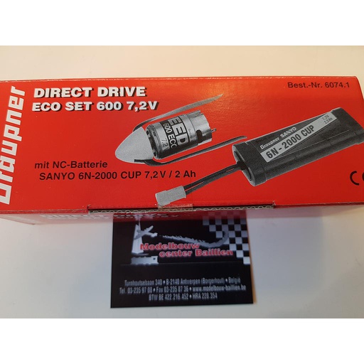 [ G6074.1 ] Graupner ECO SET MIT SPEED 600 EC0 7.2V