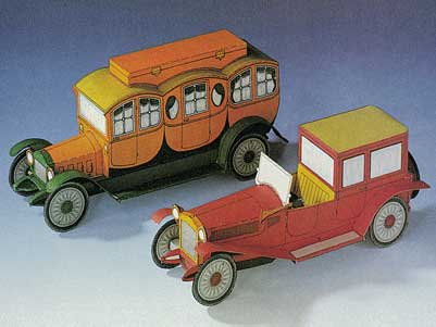 [ GA72236 ] Schreiber-Bogen Alfa "Lambda" 1925 + Comfort-motorwagen 1913 1/50