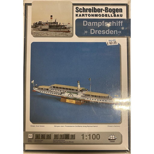 [ GA72608 ] Schreiber-Bogen Stoomboot ''Dresden'' 1/100