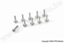 [ GF-0104-002 ] Laagbolkopflensschroef - Binnenzeskant - M3X8 - Staal - 10 st 