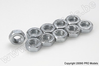[ GF-0150-007 ] Zeskantmoer - M6 - Gegalvaniseerd staal - 10 st 