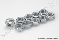 [ GF-0150-001 ] Zeskantmoer - M1.6 - Gegalvaniseerd staal - 10 st 