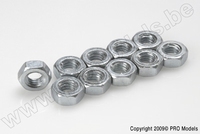 [ GF-0150-003 ] Zeskantmoer - M2.5 - Gegalvaniseerd staal - 10 st 