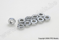 [ GF-0151-002 ] Lage zeskantmoer - M3 - Gegalvaniseerd staal - 10 st 