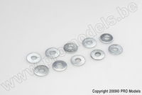 [ GF-0154-007 ] Vlakke sluitring - M5 - Gegalvaniseerd staal - 10 st 