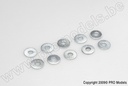 [ GF-0154-001 ] Vlakke sluitring - M1,6 - Gegalvaniseerd staal - 10 st 